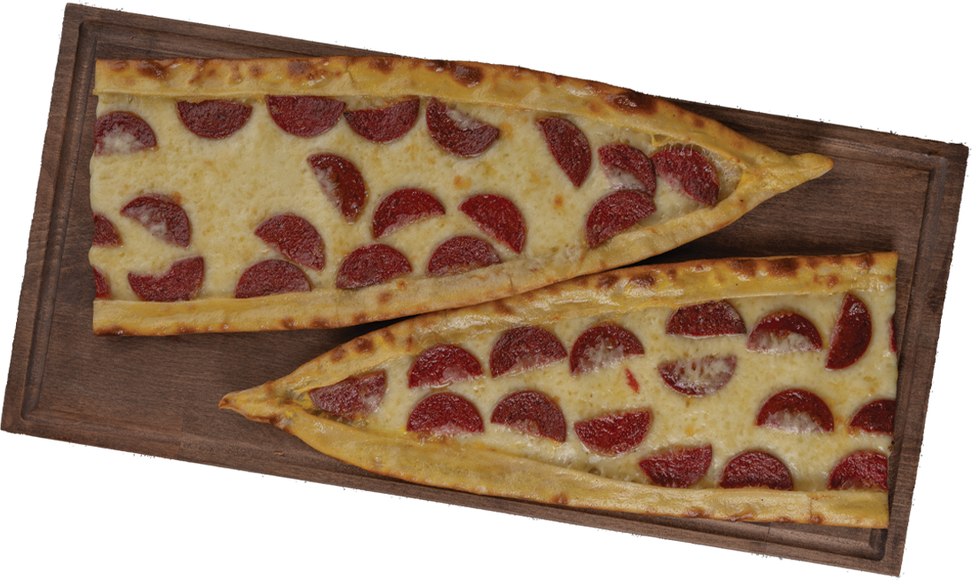 Turkish Pepperoni Pide